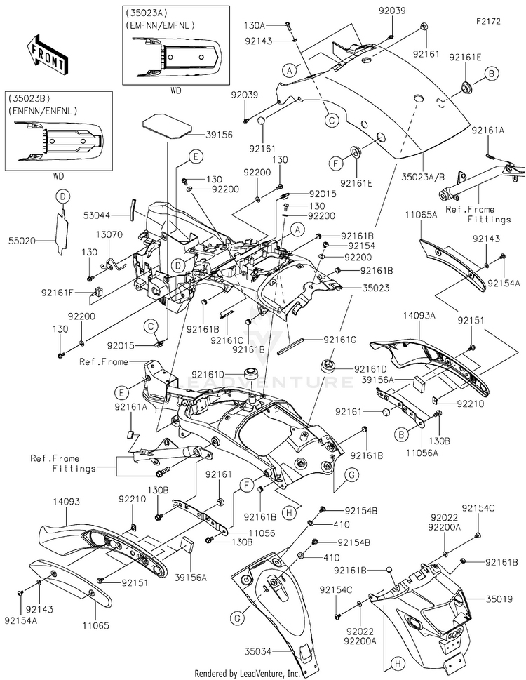 Rear Fender(S) Schematic