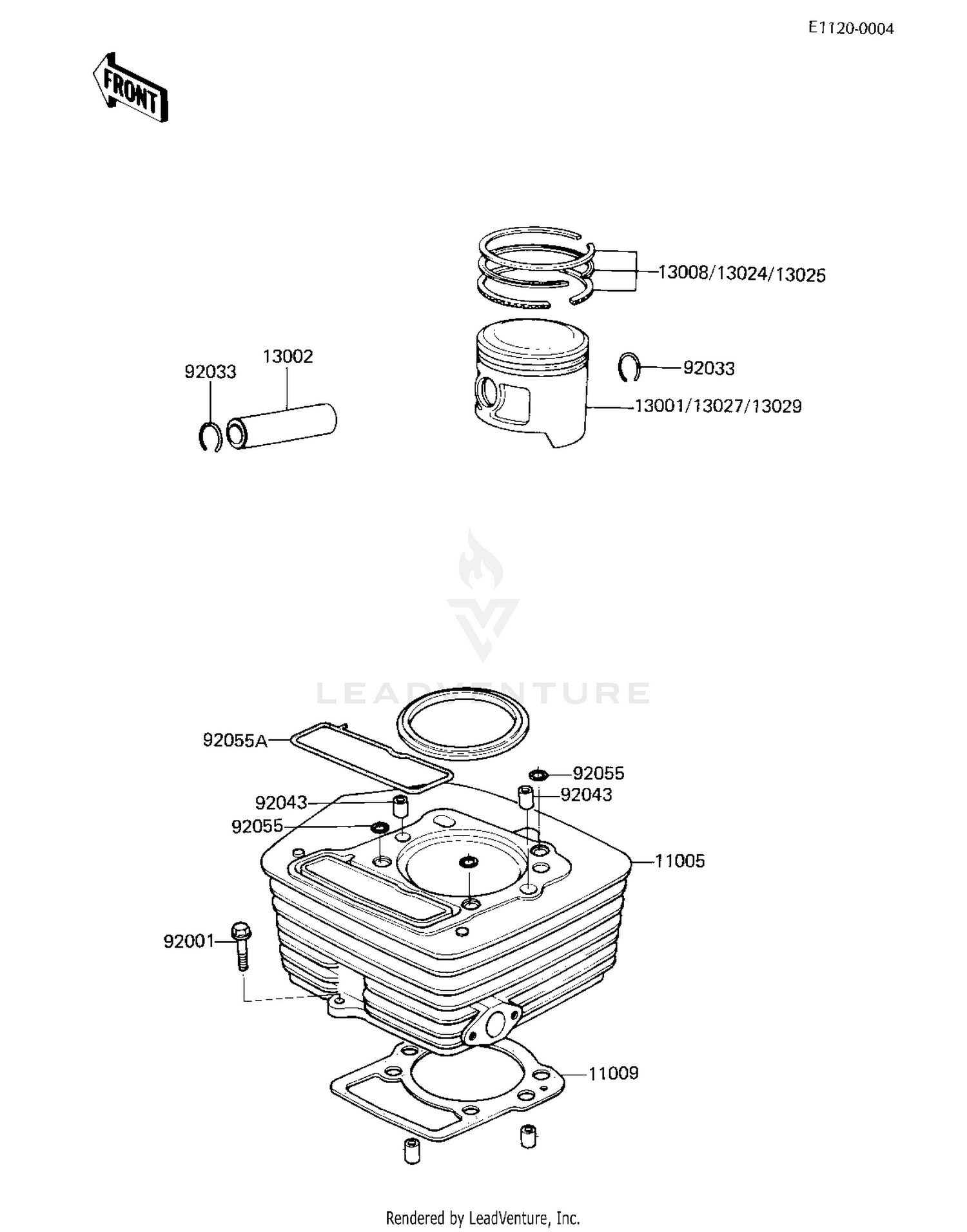 CYLINDER/PISTON ('81 D2)
