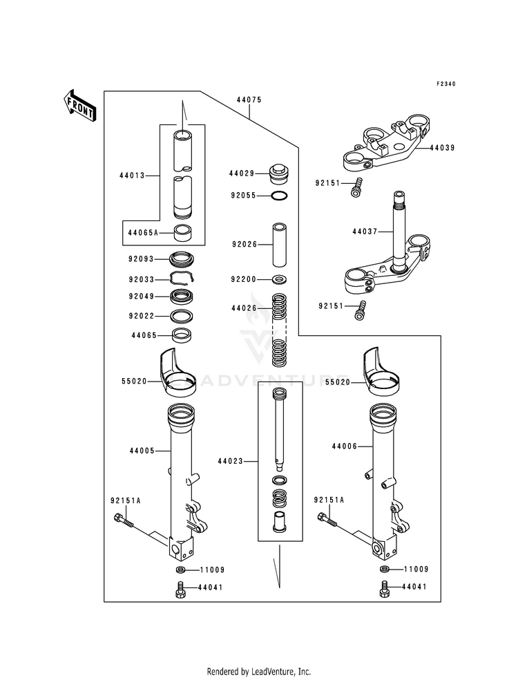 Front Fork Schematic