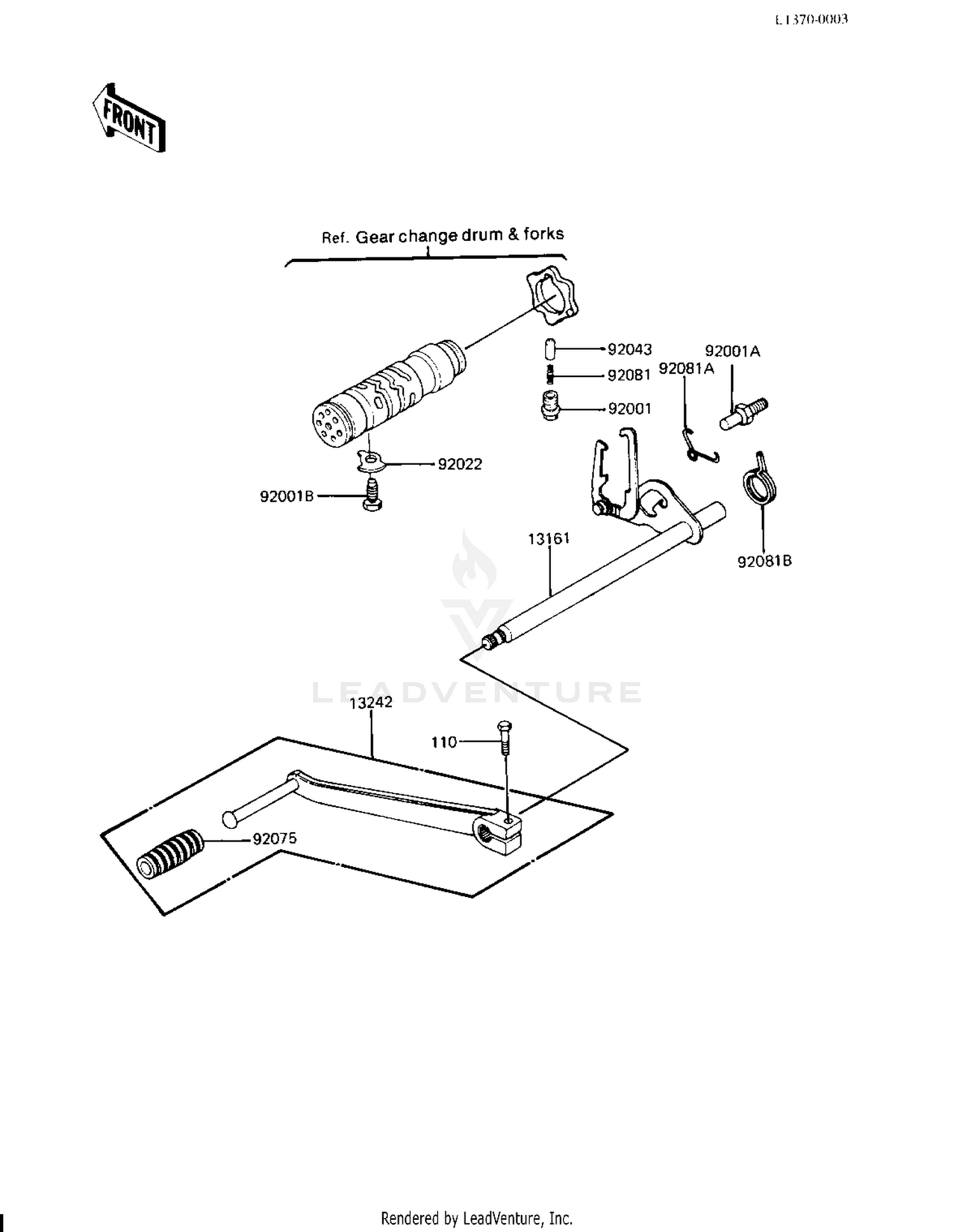 GEAR CHANGE MECHANISM ('83 H3)