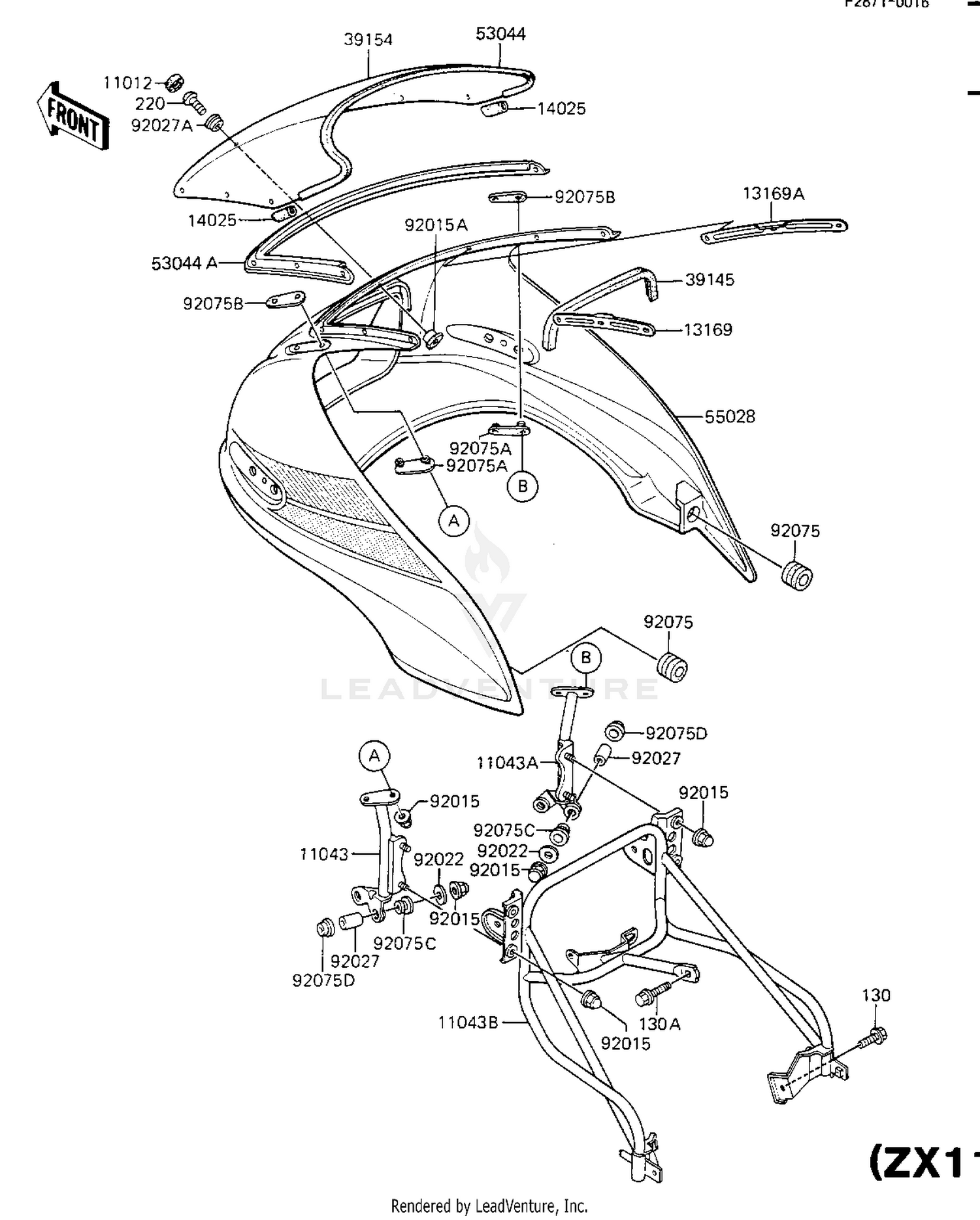 FAIRING (ZX1100-A1)