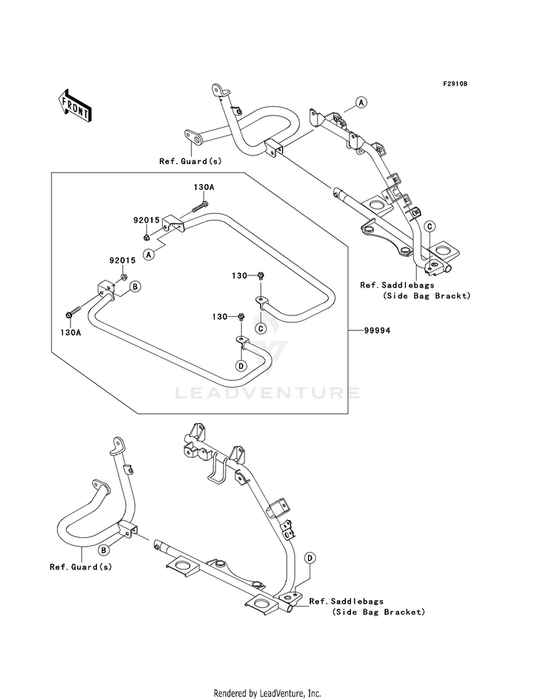 Accessory (Saddlebag Rails) Schematic