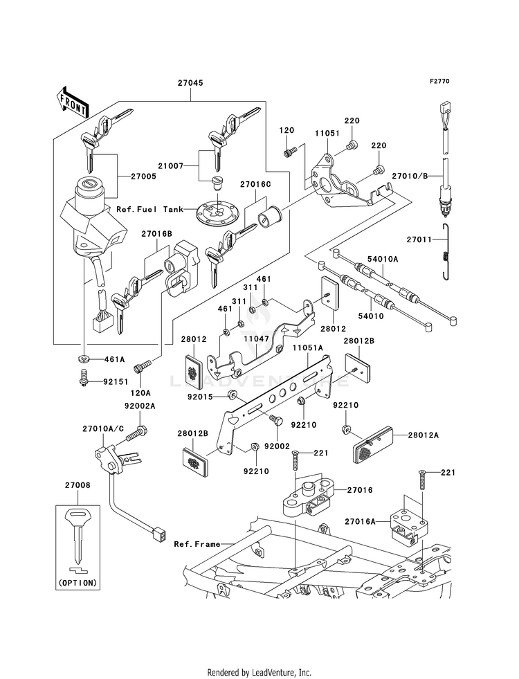 Ignition Switch/Locks/Reflectors Schematic