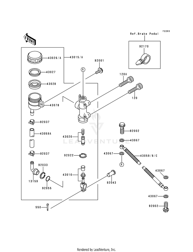 Rear Master Cylinder Schematic