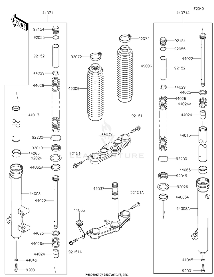 Front Fork Schematic