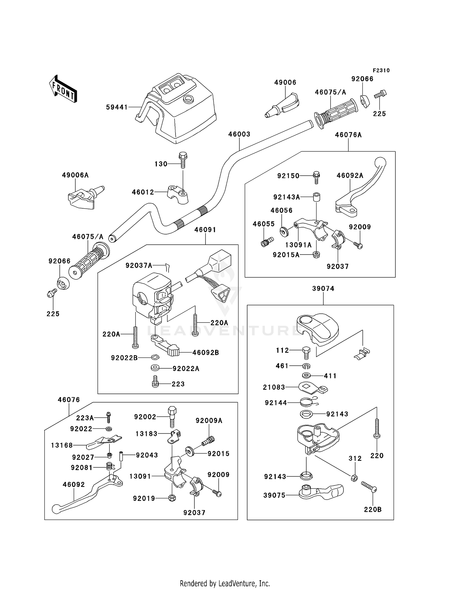 HANDLEBAR (KLF220-A10-A12)
