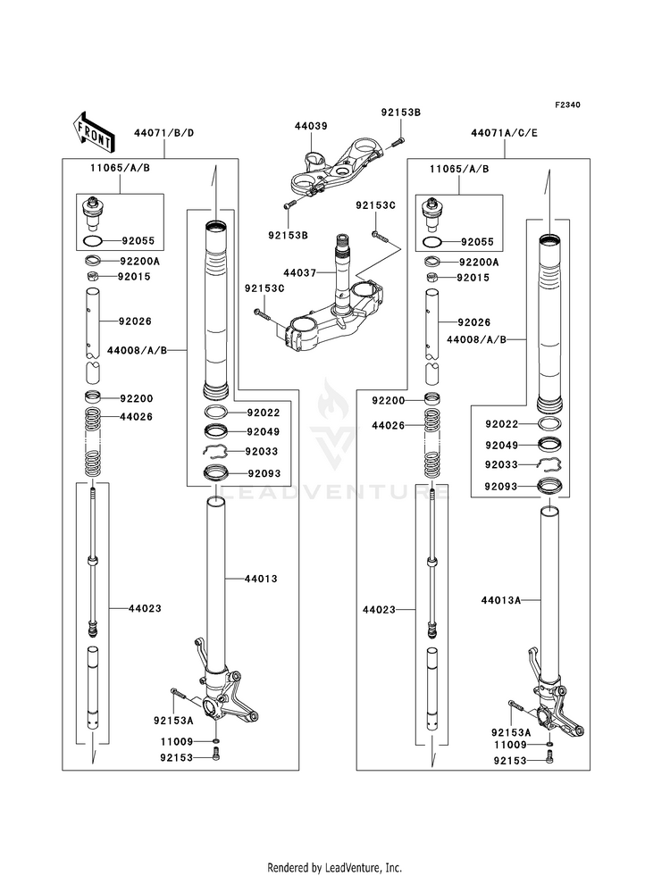 Front Fork Schematic