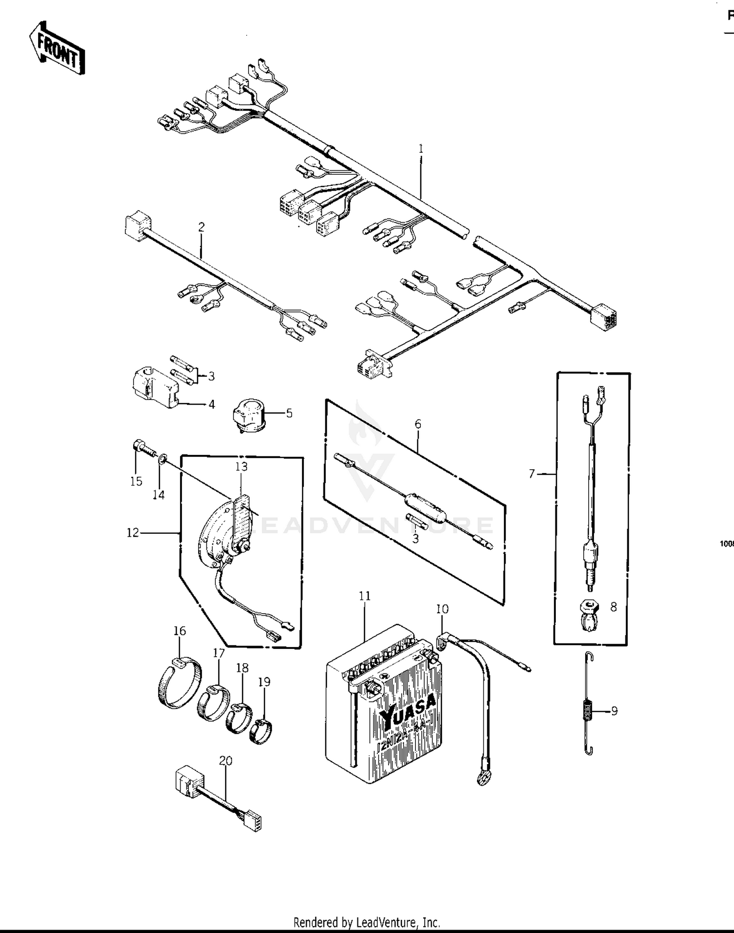 CHASSIS ELECTRICAL EQUIPMENT ('74 -'75 K