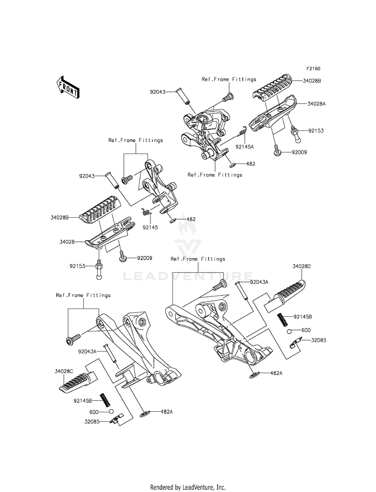 Footrests Schematic