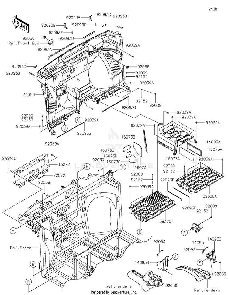 Frame Fittings(Front) Schematic
