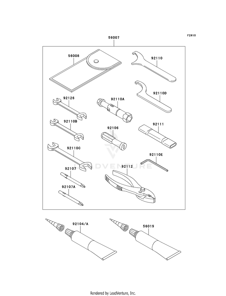 Owner's Tools (B6f-B9f) Schematic