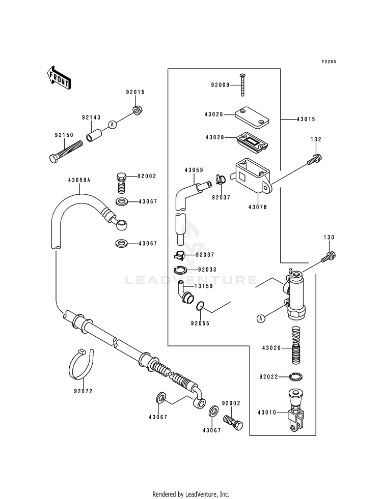 Rear Master Cylinder Schematic