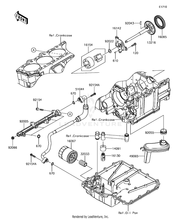 Oil Pump/Oil Filter Schematic