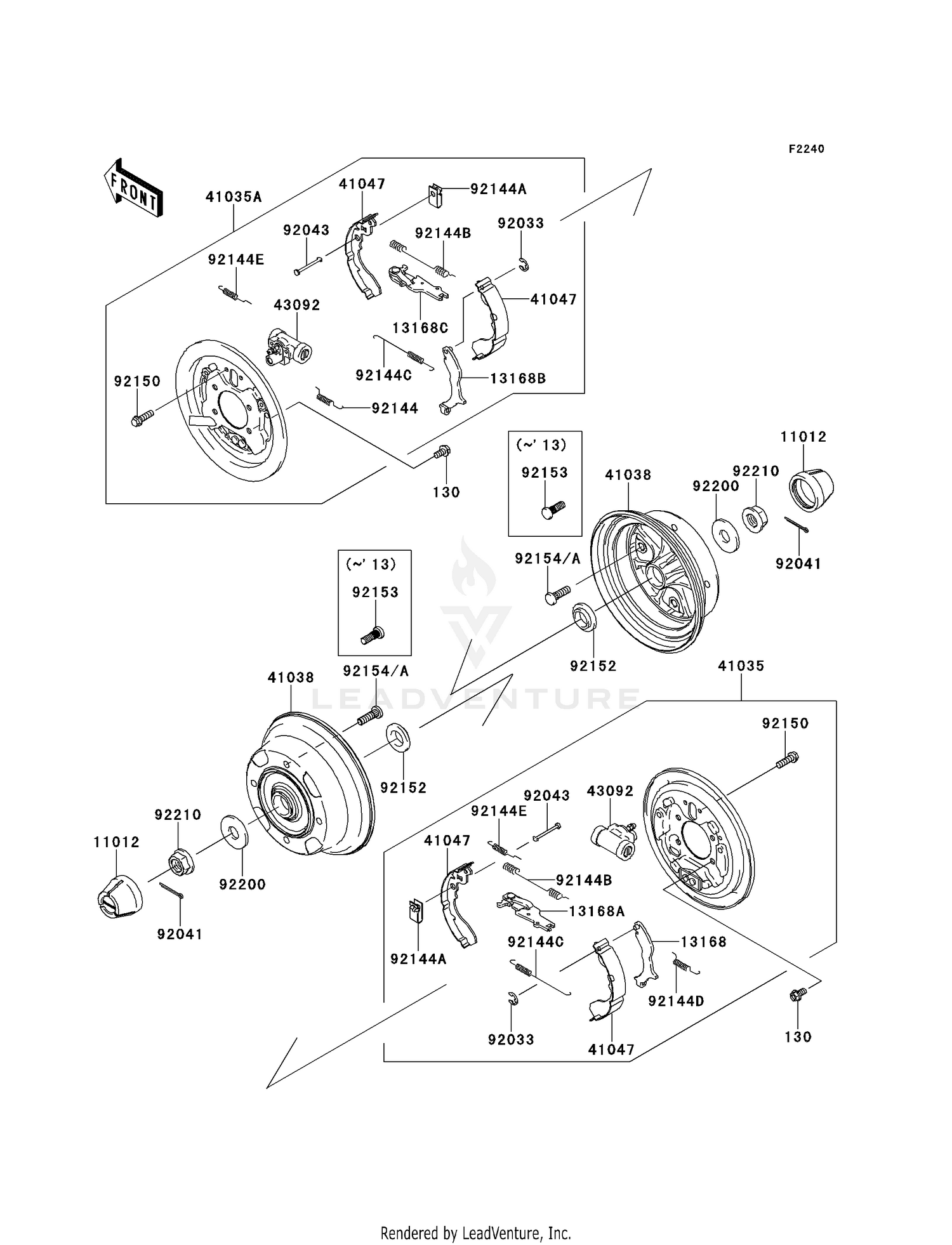REAR HUBS/BRAKES