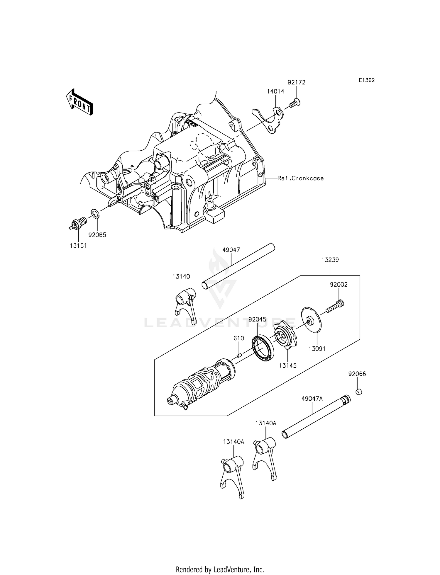 GEAR CHANGE DRUM/SHIFT FORK(S)