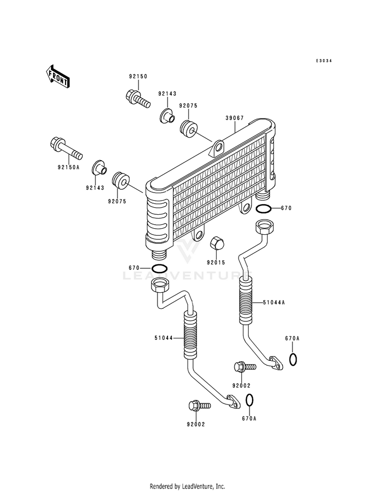 Oil Cooler Schematic