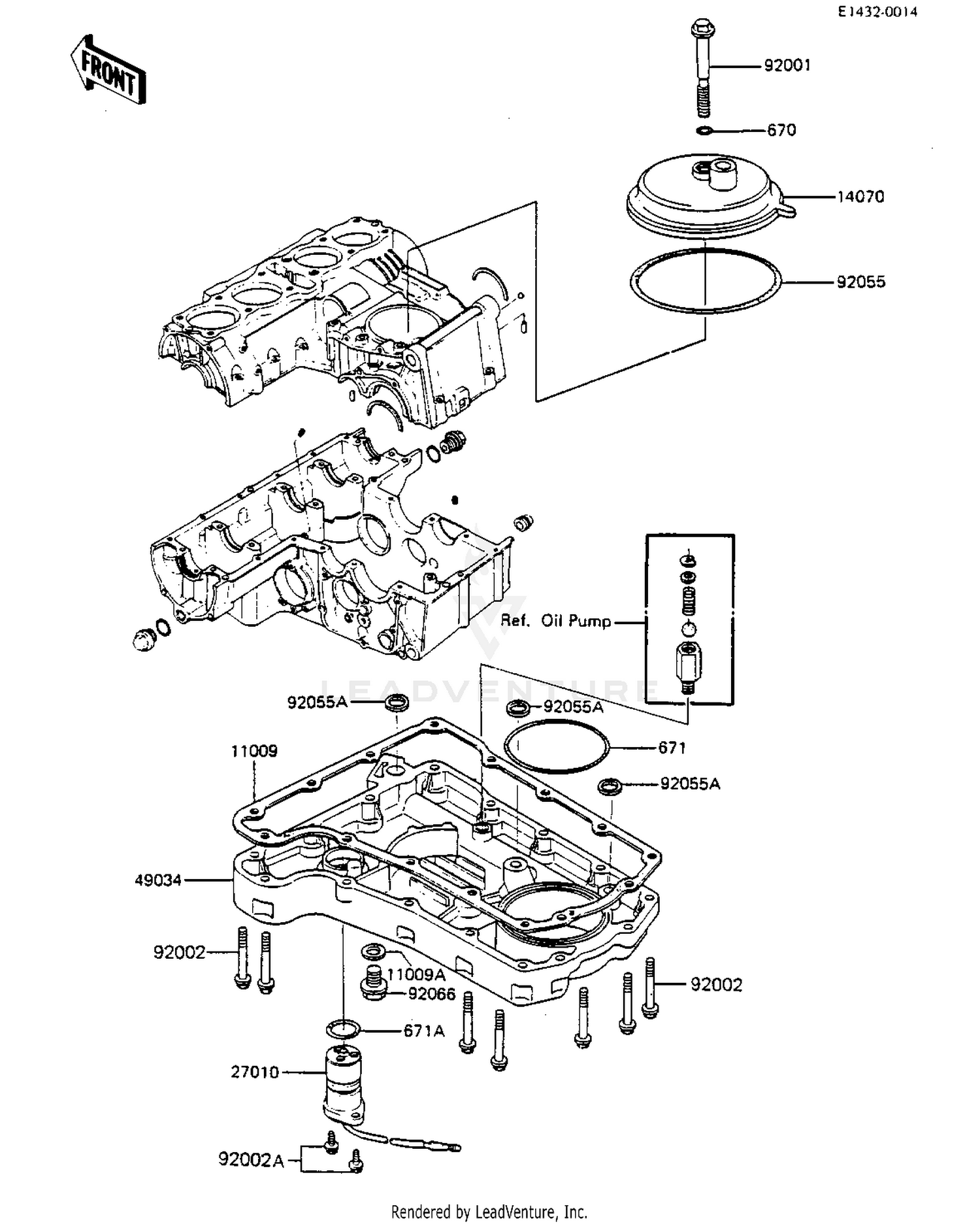 BREATHER COVER/OIL PAN