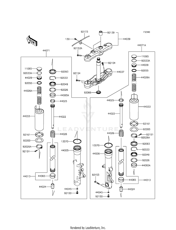 Front Fork Schematic
