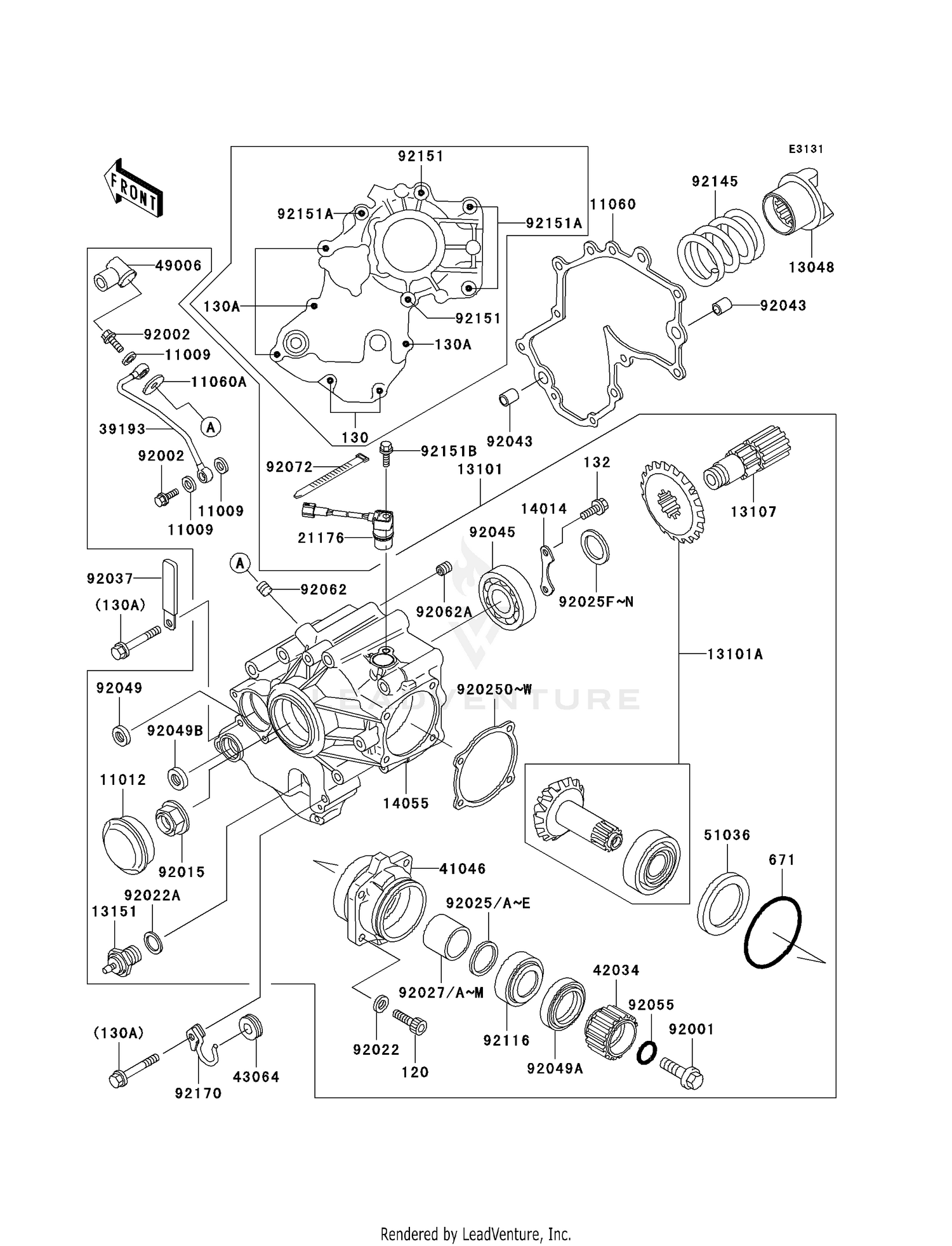 FRONT BEVEL GEAR