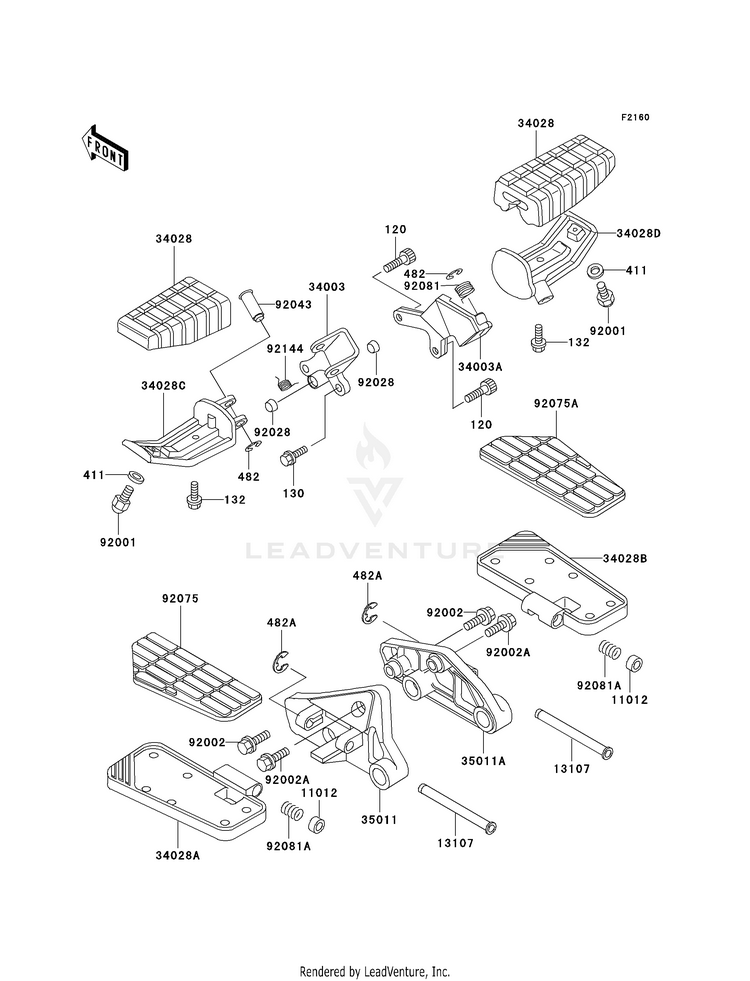 Footrests Schematic