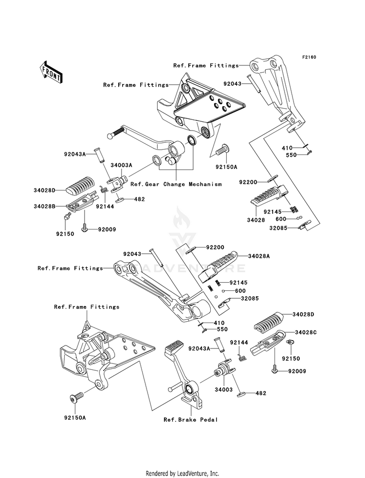 Footrests Schematic