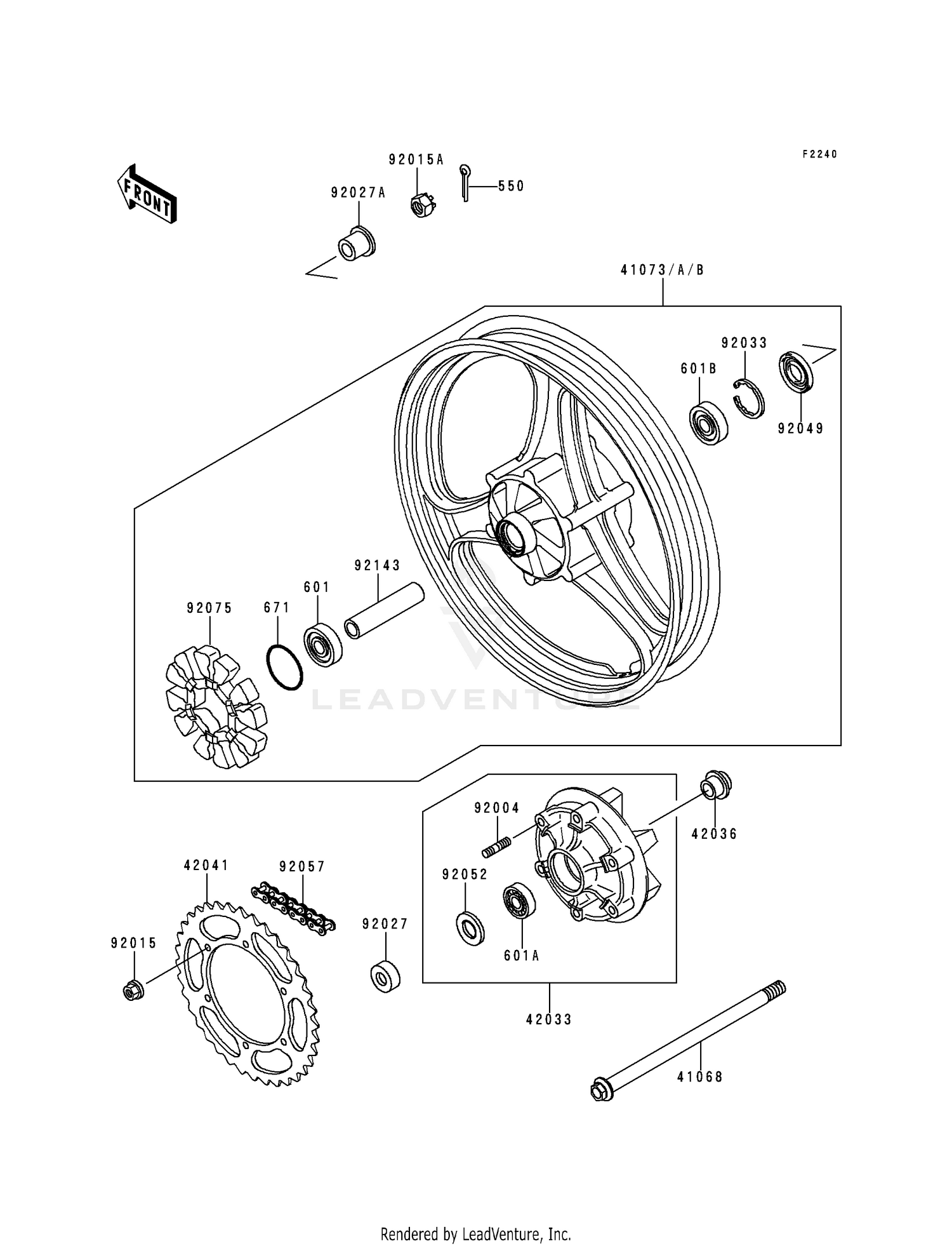 REAR WHEEL/CHAIN