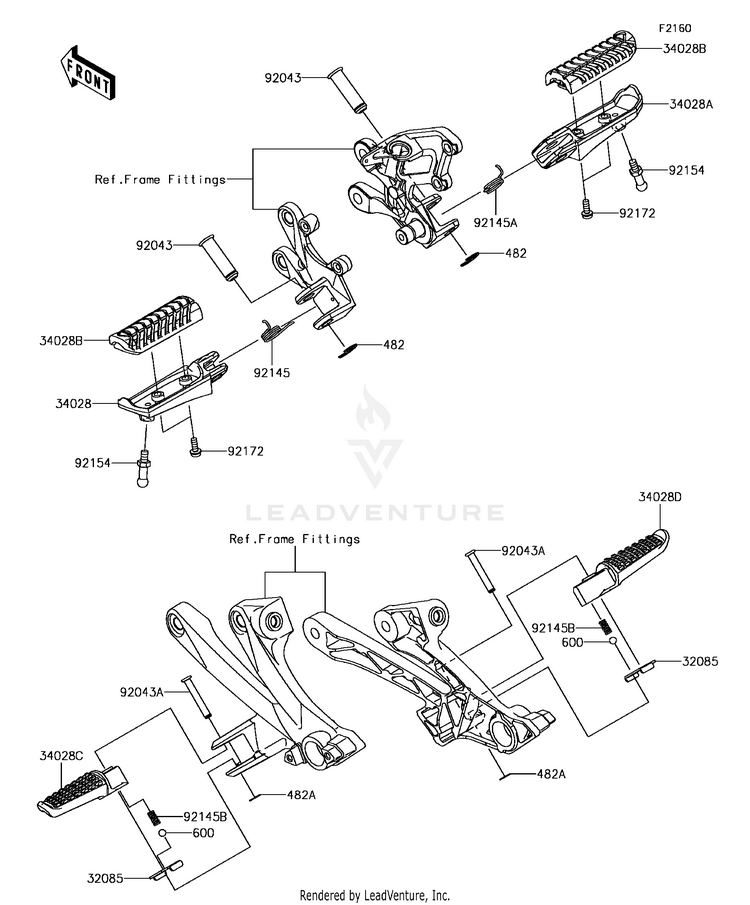 Footrests Schematic