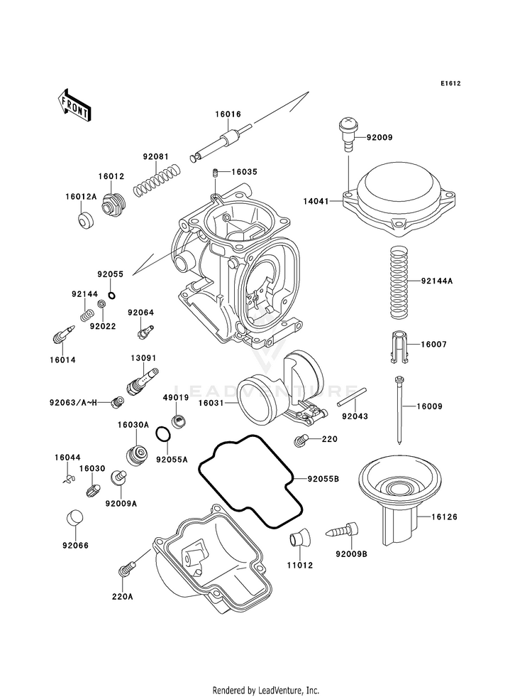 Carburetor Parts Schematic