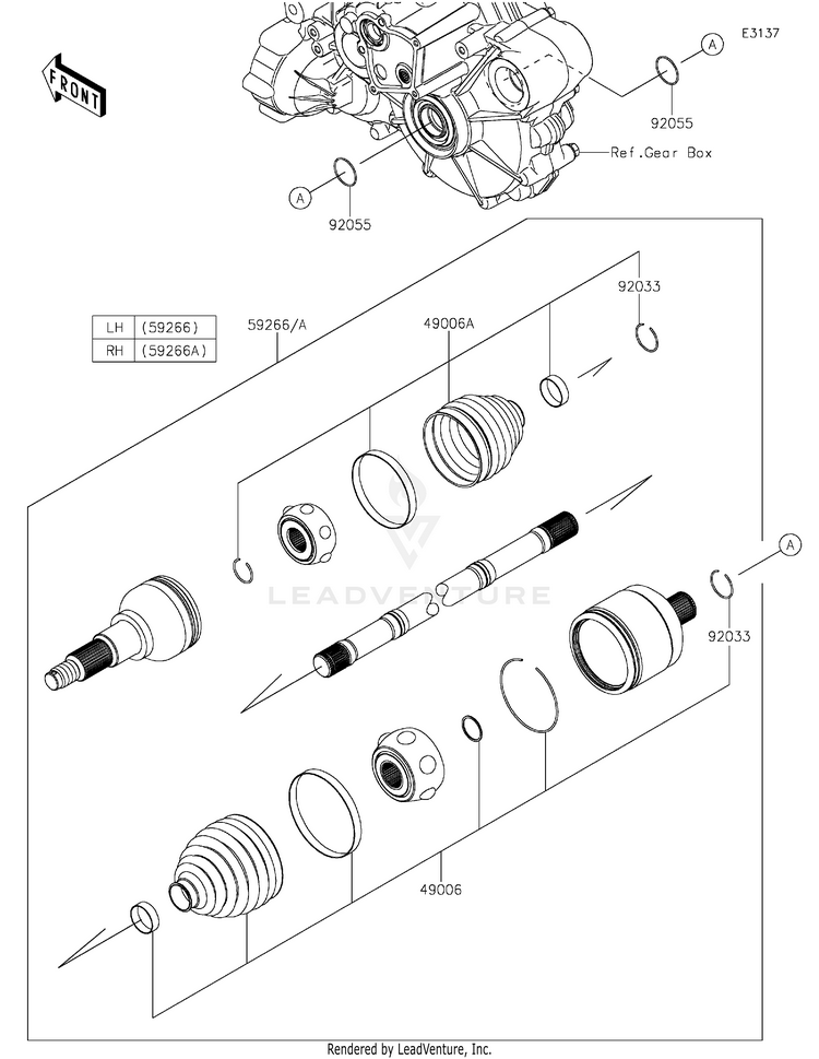 Drive Shaft-Rear Schematic