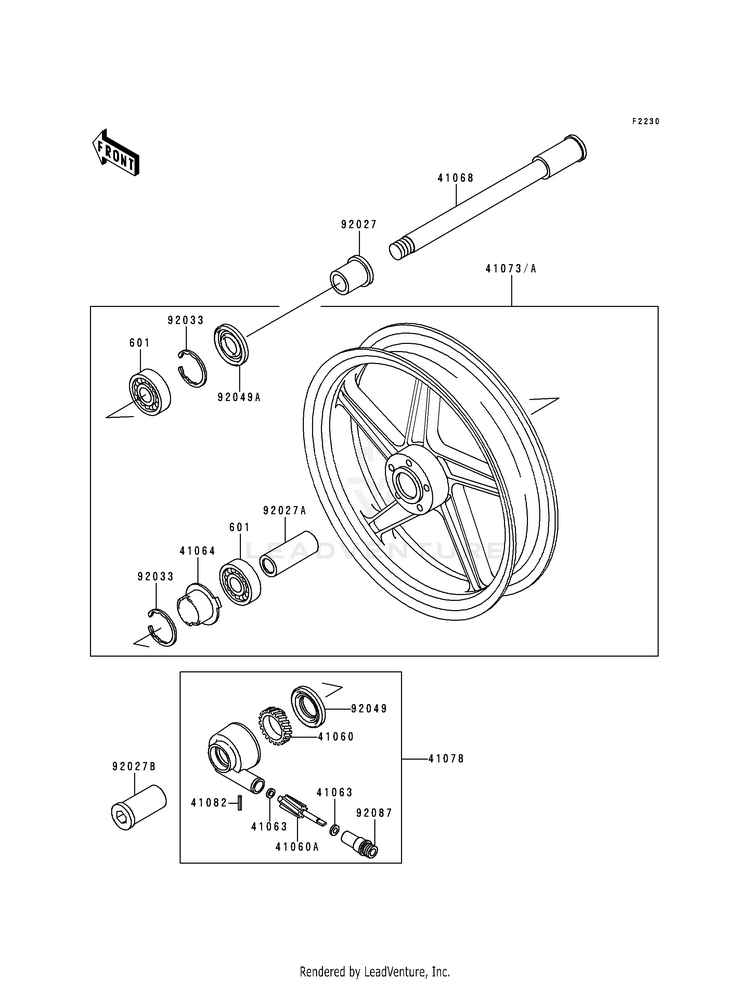Front Hub Schematic