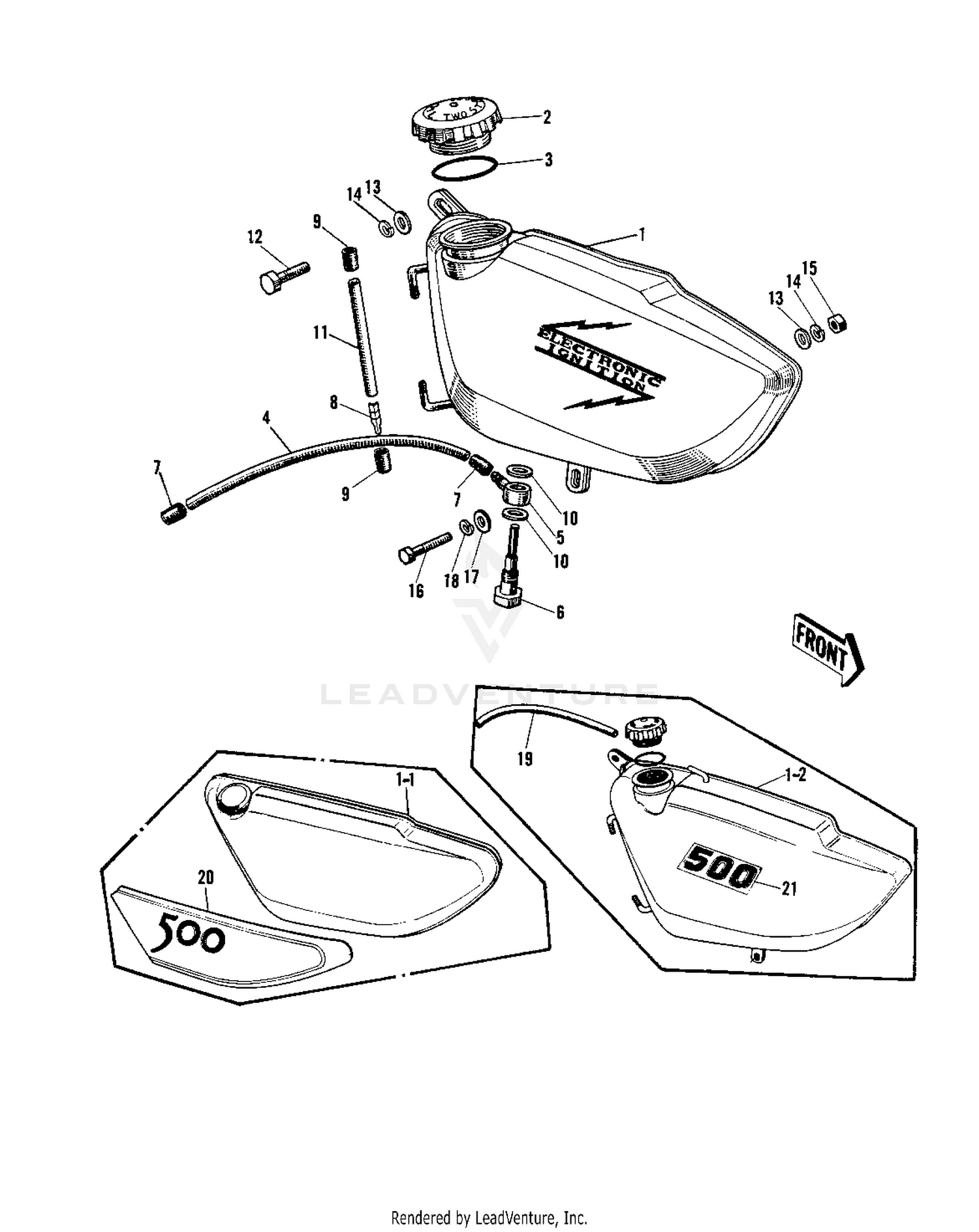 OIL TANK ('69-'72 H1/A/B/C)