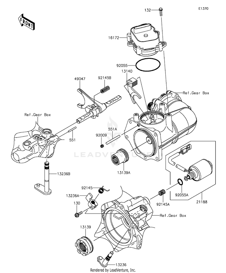 Gear Change Mechanism Schematic