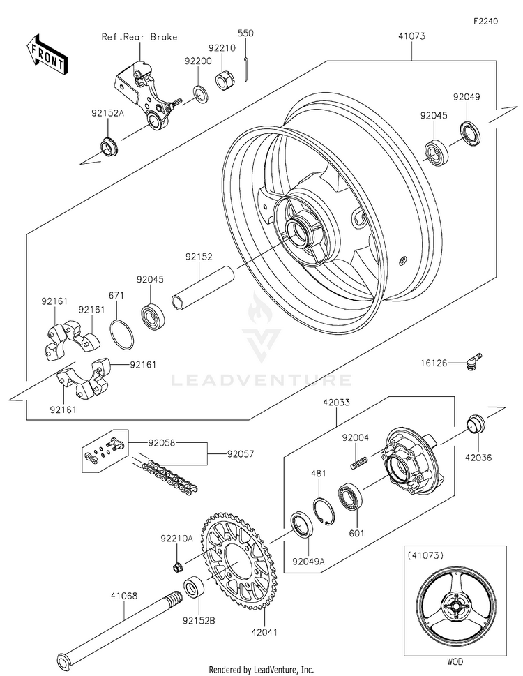 Rear Wheel/Chain Schematic