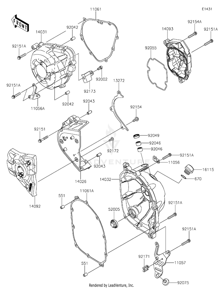 Engine Cover(S) Schematic