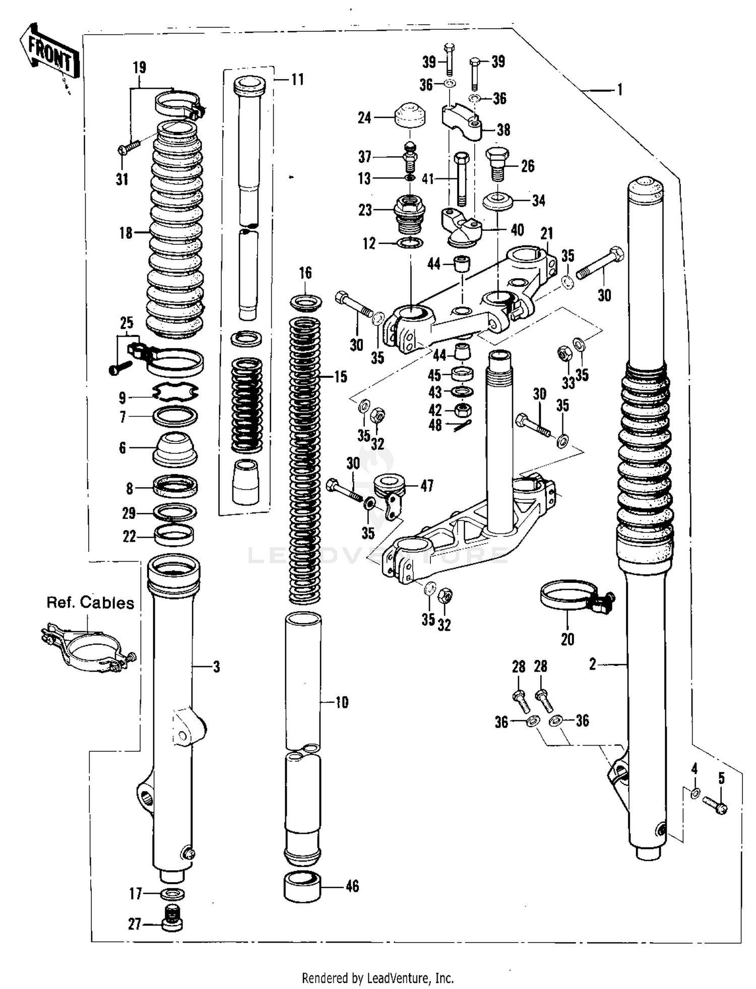 FRONT FORK (KX250-A7