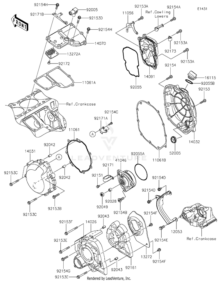 Engine Cover(S) Schematic