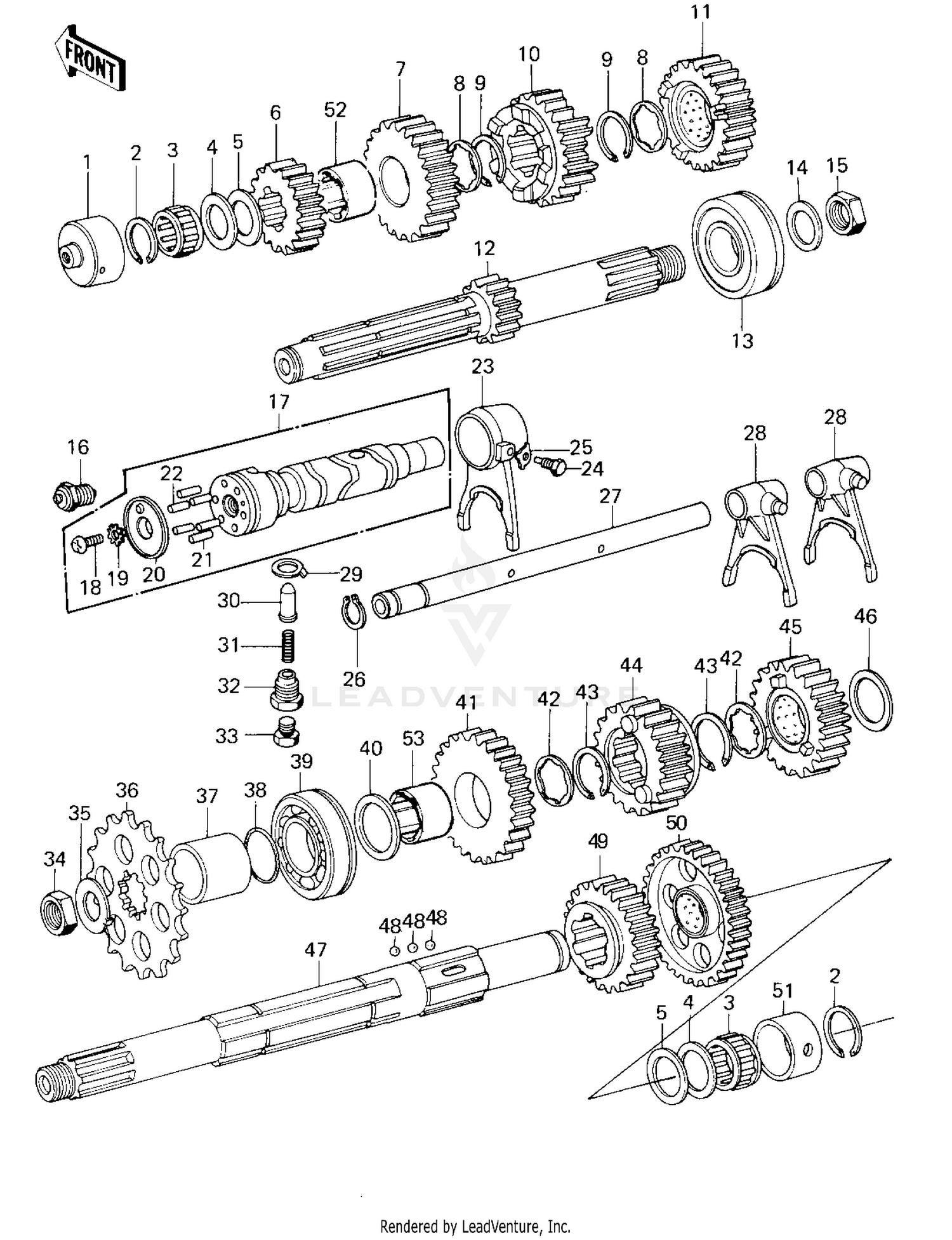 TRANSMISSION/CHANGE DRUM ('78 D1)