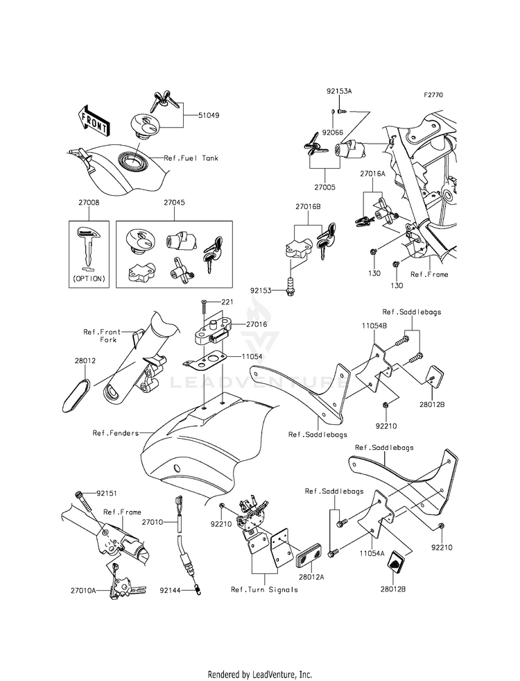 Ignition Switch/Locks/Reflectors Schematic