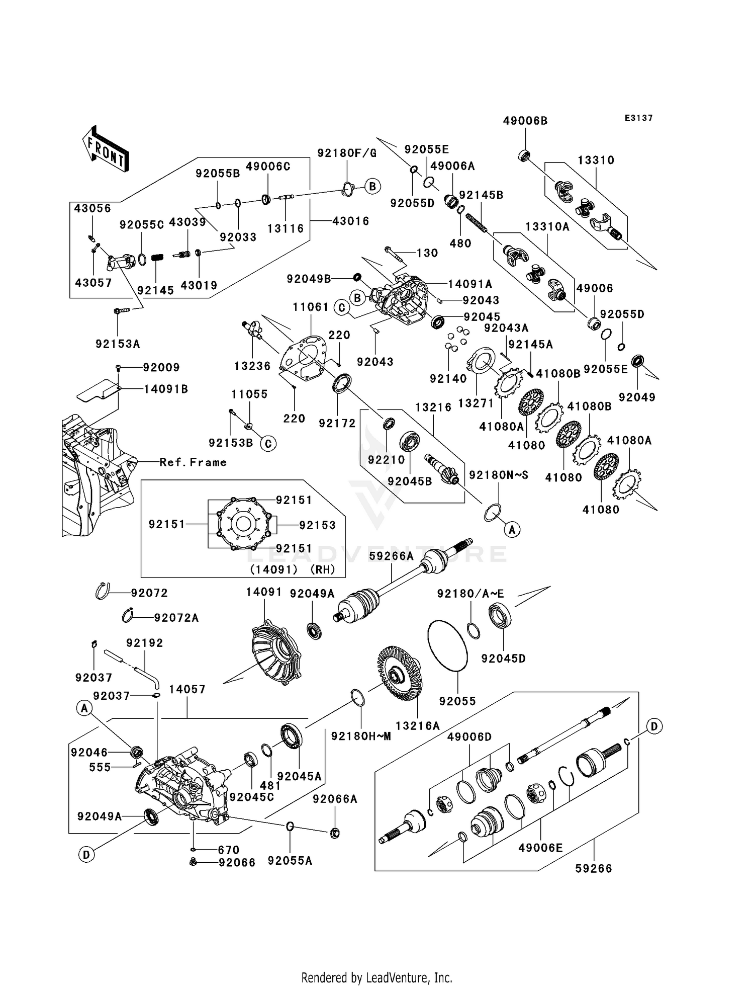 DRIVE SHAFT-REAR