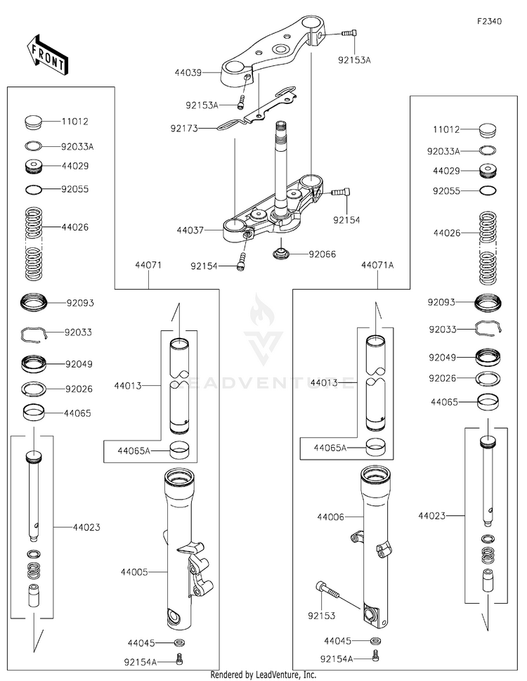 Front Fork Schematic