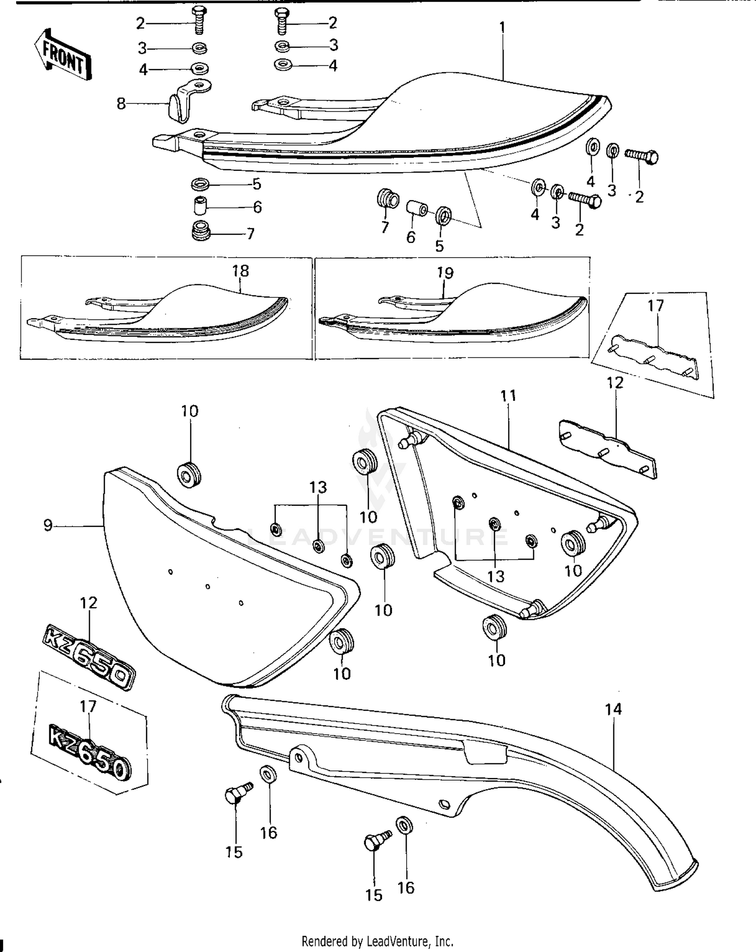 SIDE COVERS/CHAIN COVER/SEAT COVER