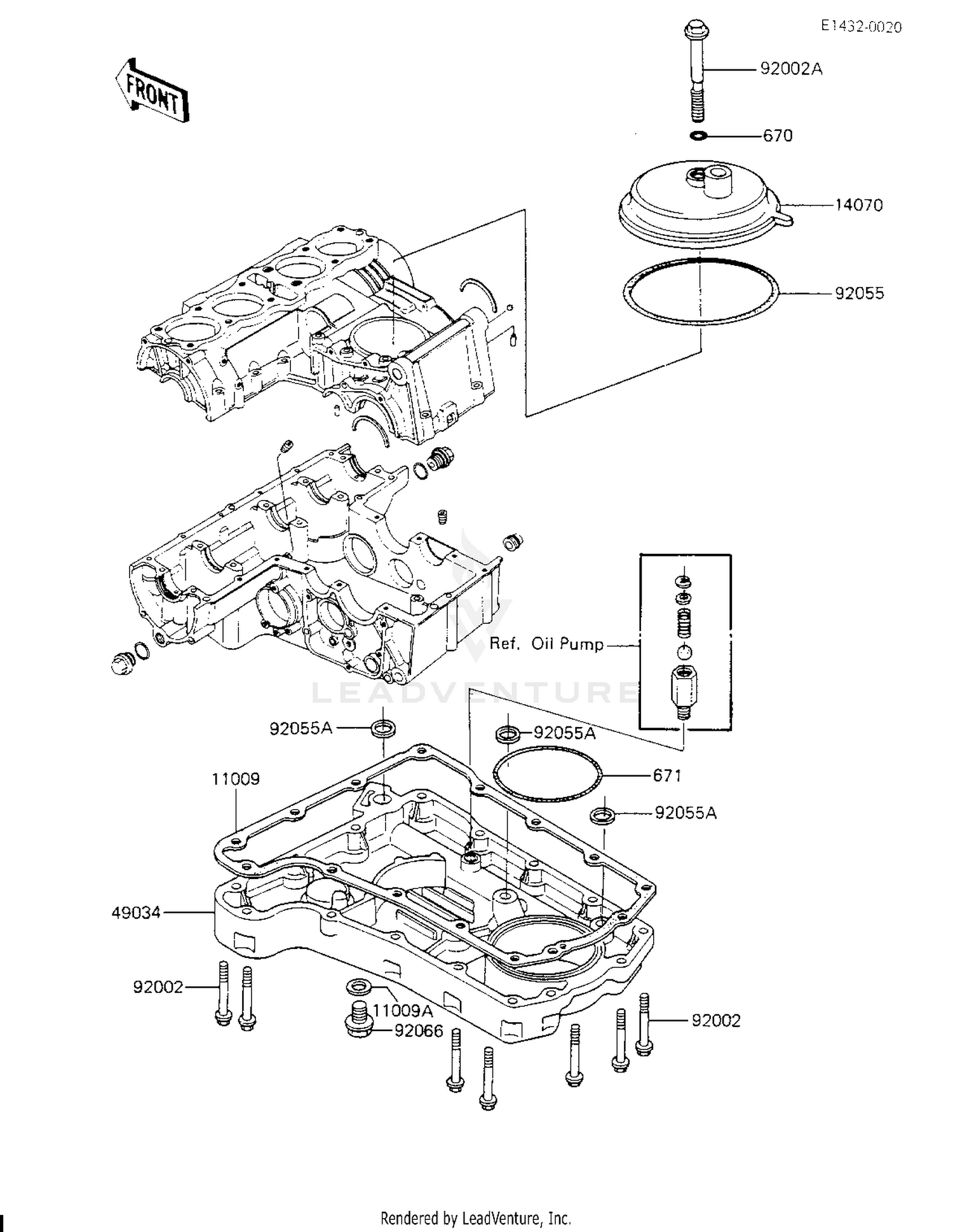 BREATHER COVER/OIL PAN