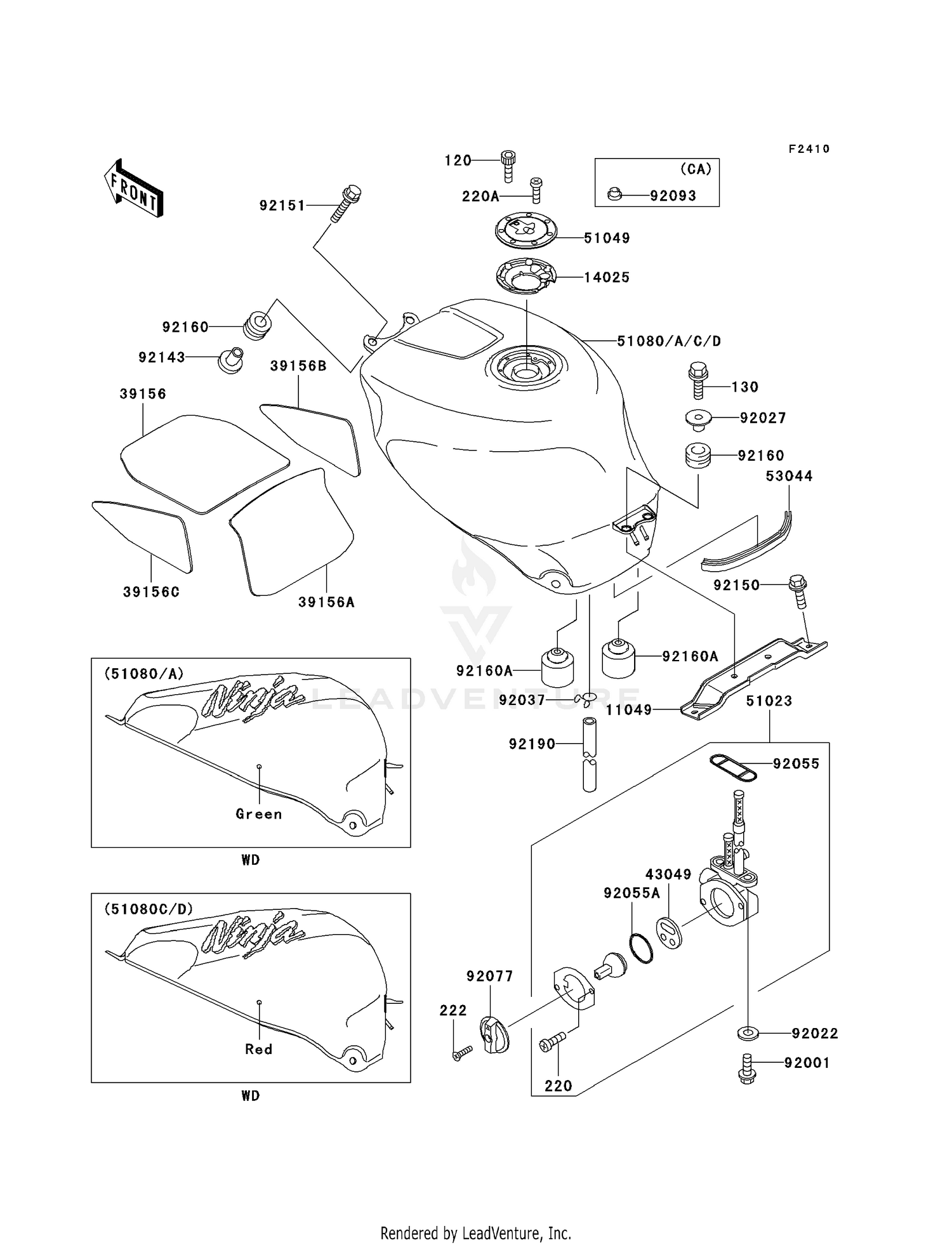 FUEL TANK (ZX750-P1)