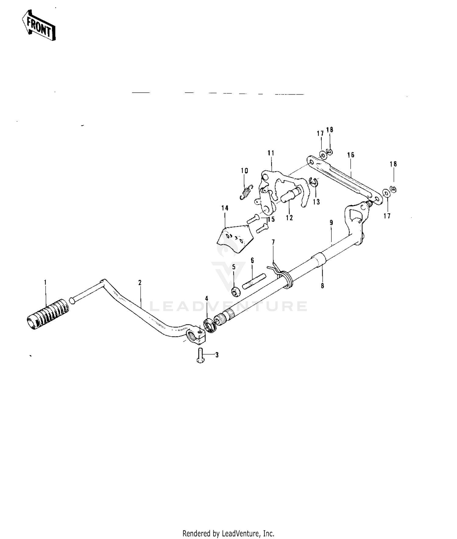 GEAR CHANGE MECHANISM ('73-'75 F11/F11-A