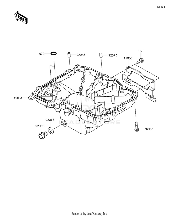 Oil Pan Schematic