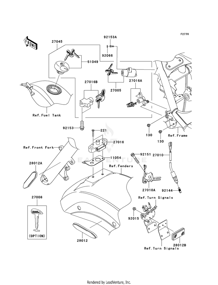 Ignition Switch/Locks/Reflectors Schematic