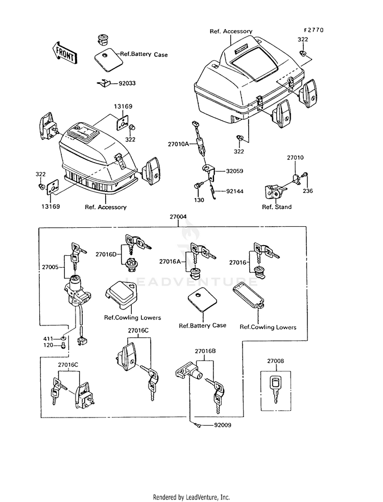 Ignition Switch/Locks/Reflectors Schematic