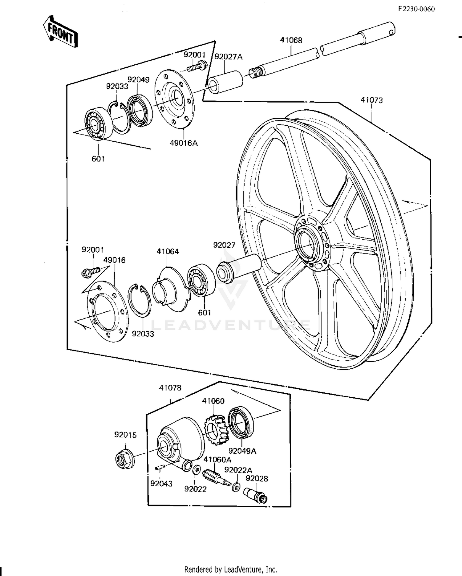 FRONT WHEEL/HUB