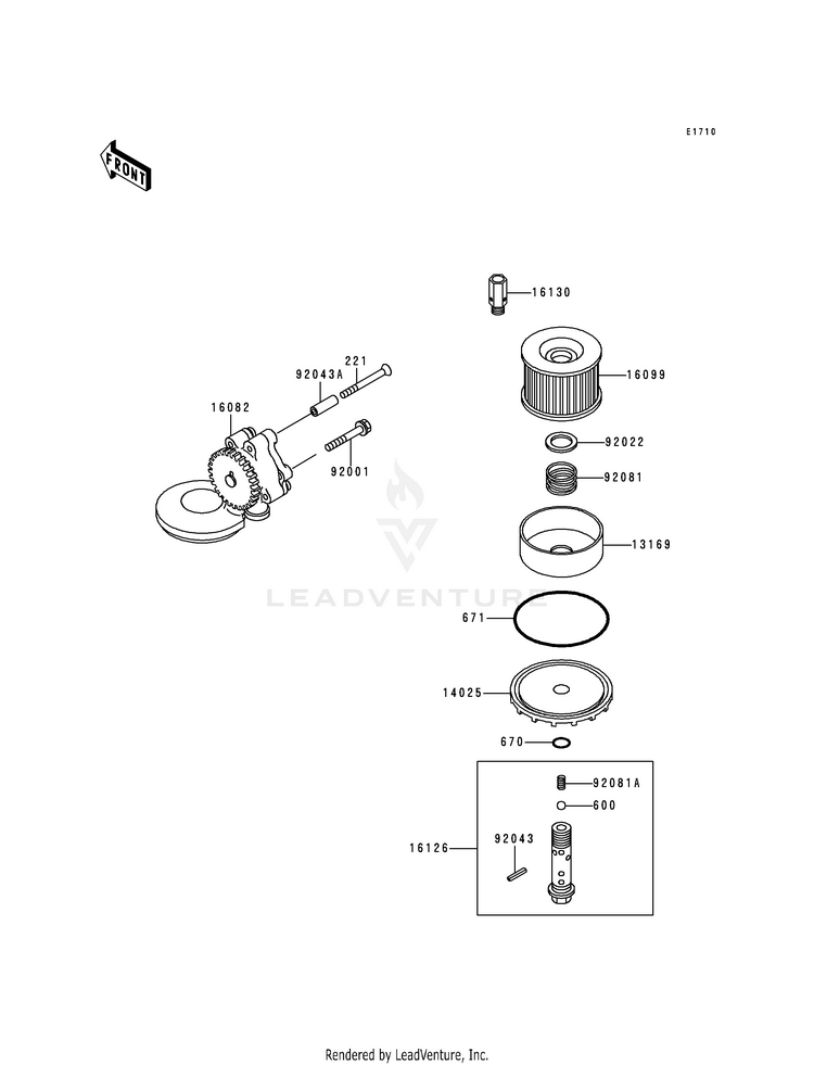 Oil Pump/Oil Filter Schematic