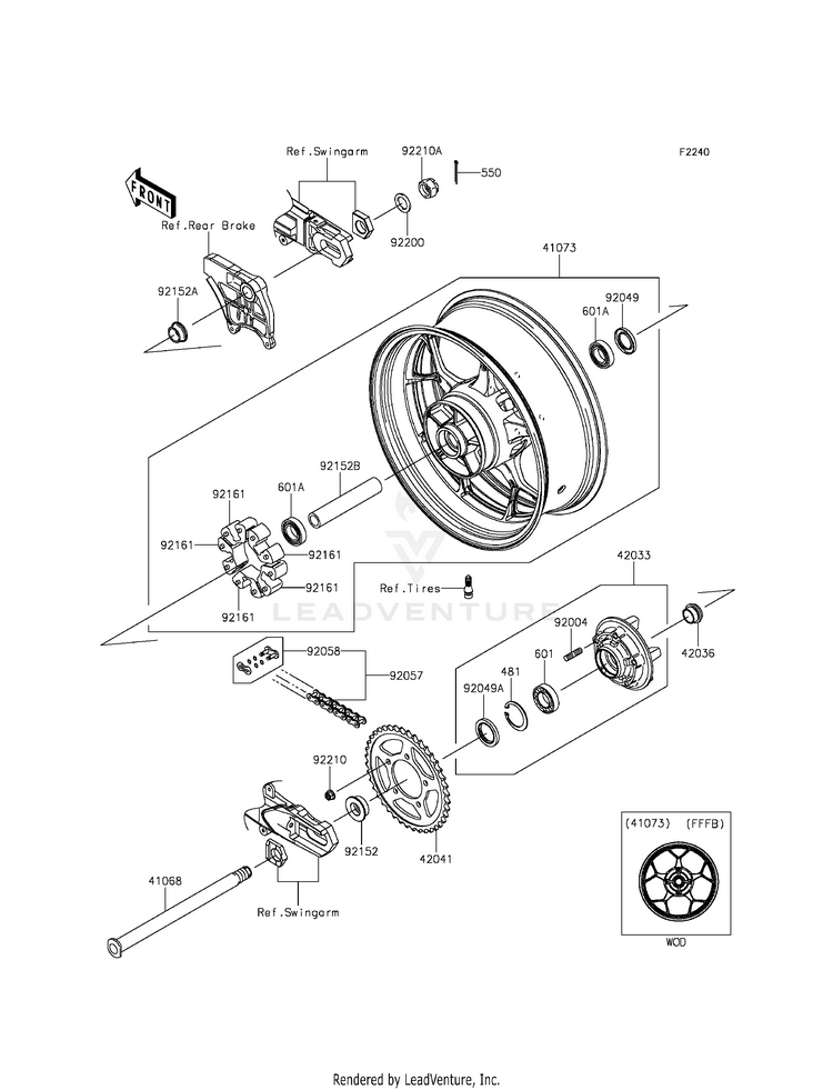 Rear Wheel/Chain Schematic
